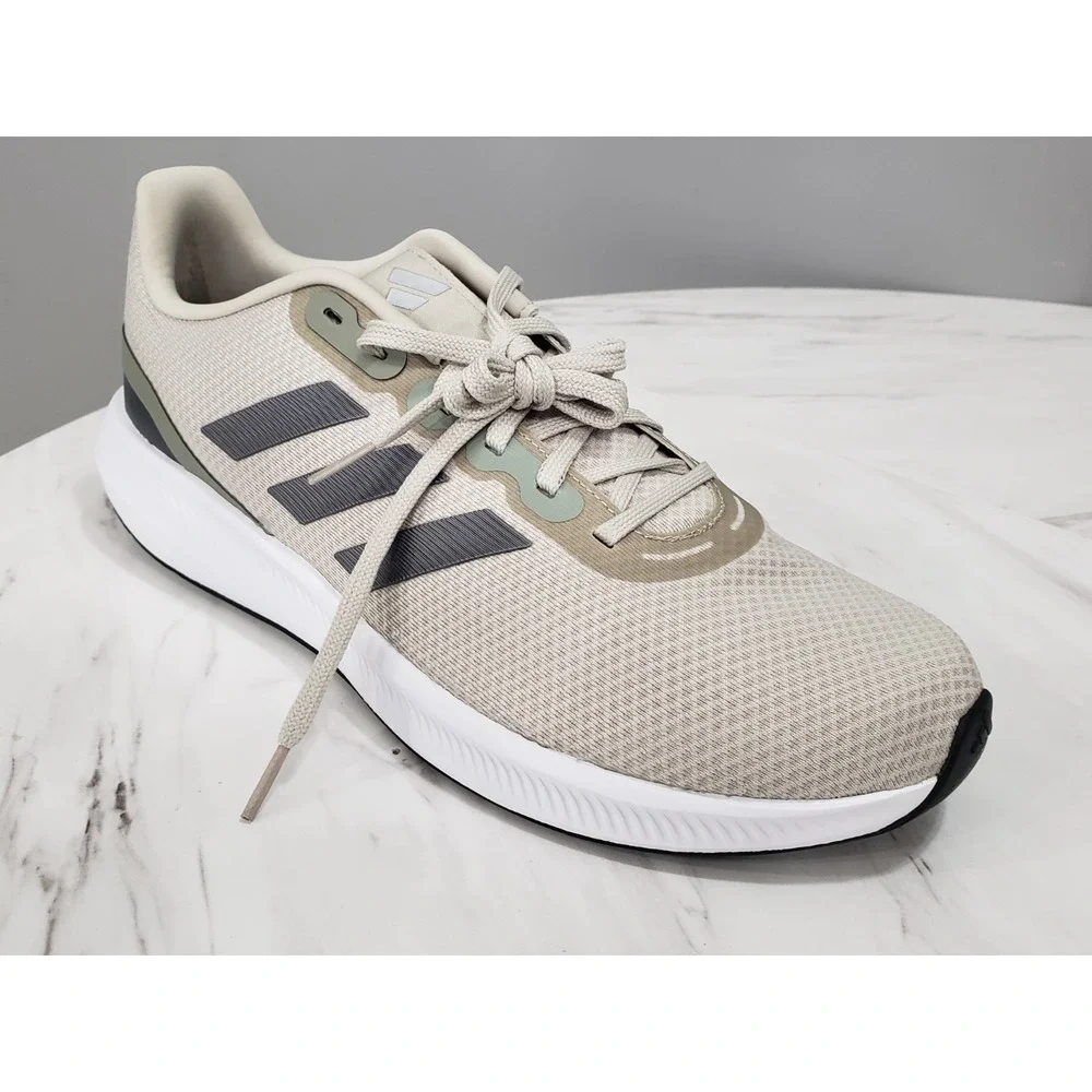 NEW SIZE 13 - Adidas RunFalcon Men's Running Shoes Green Gray Athletic‎ Sneakers